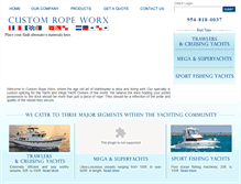Tablet Screenshot of customropeworx.com